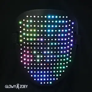 LED Face Changing Mask - Glowy Zoey
