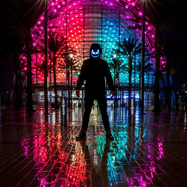 Face Transforming LED Mask - App Controlled - Glowy Zoey