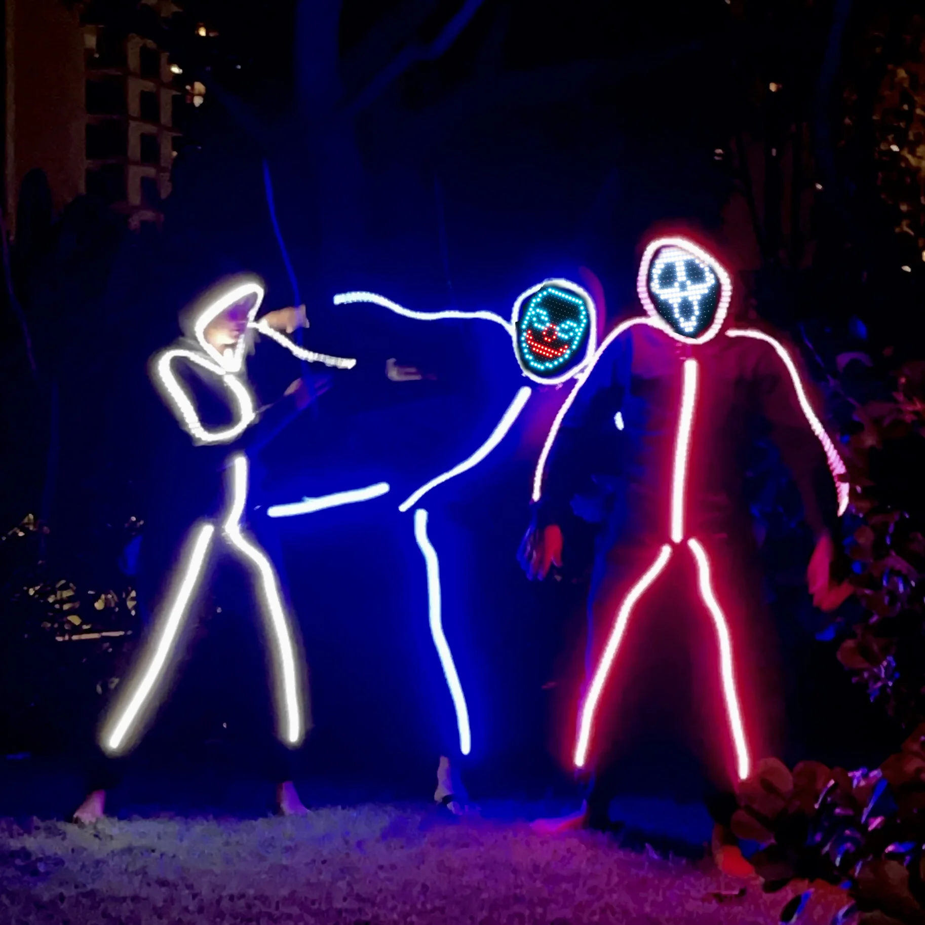 LED Face Changing Mask - Glowy Zoey