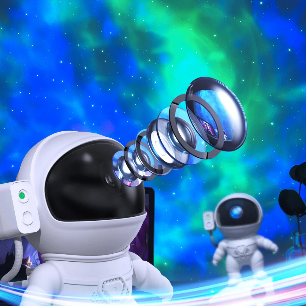 Rocket Astronaut Nebula Star Projector - Glowy Zoey
