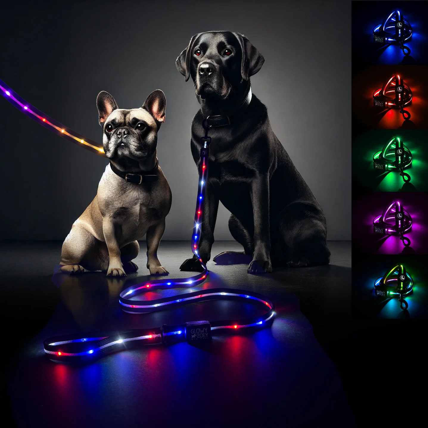 Luminoid LED Dog Leash - Glowy Zoey