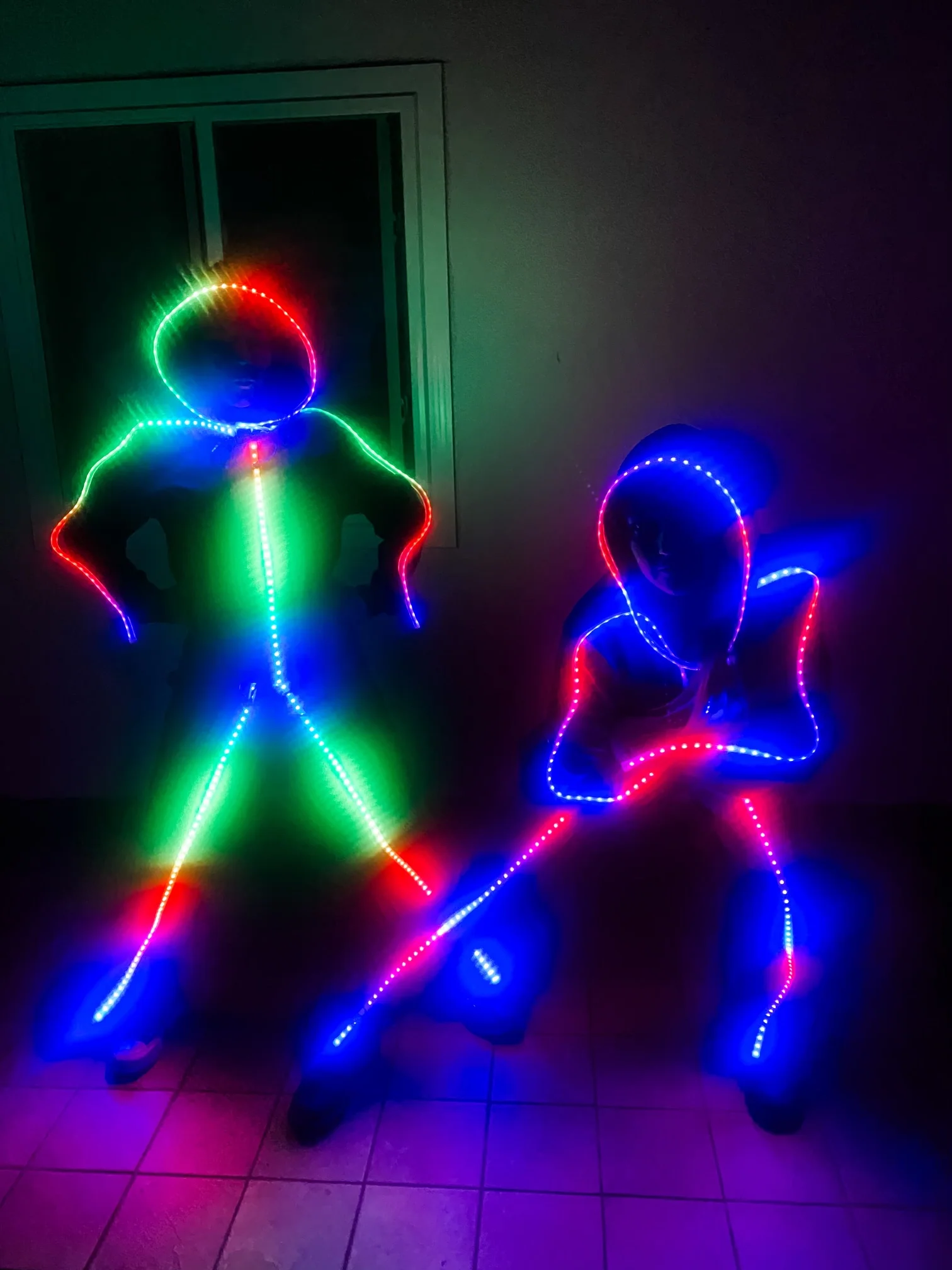 Luminoid Digital Smart Light-up LED Stick Figure w/ Free Rechargeable Battery - Glowy Zoey