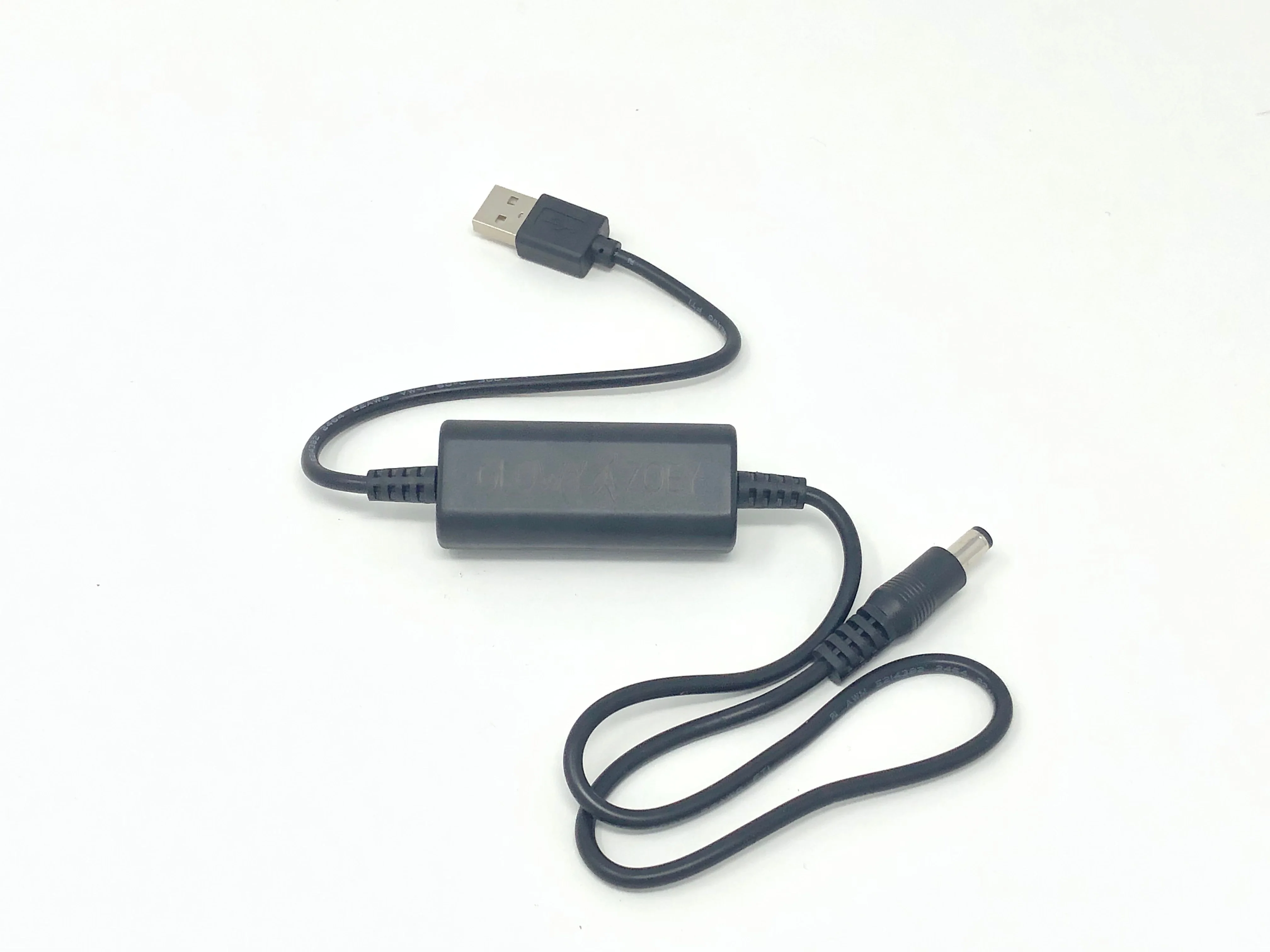 5v to 12v adapter - Power your single color glasses from your portable power bank - Glowy Zoey