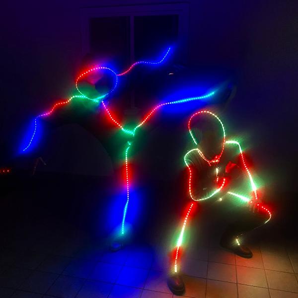 Luminoid Digital Smart Light-up LED Stick Figure w/ Free Rechargeable Battery - Glowy Zoey