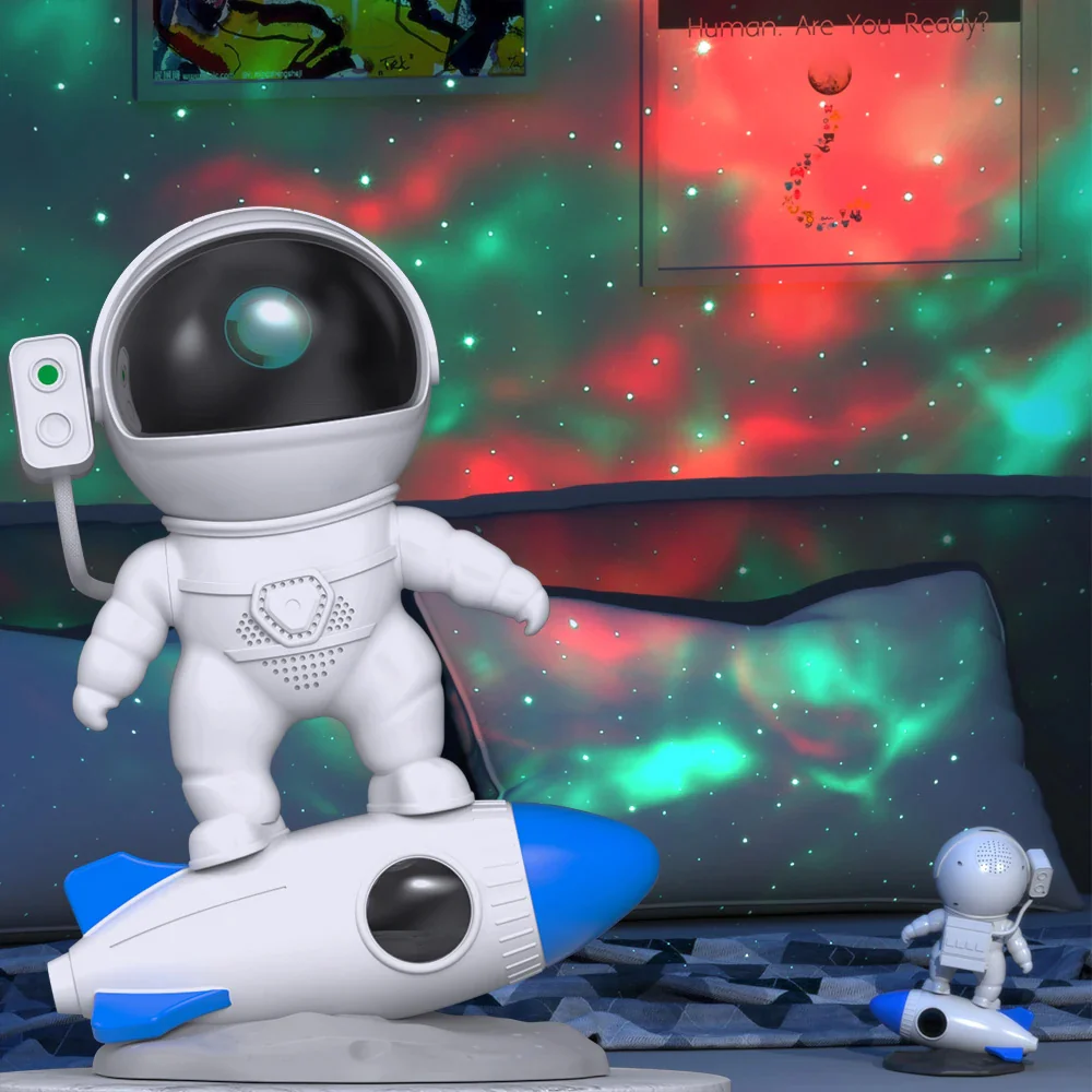 Rocket Astronaut Nebula Star Projector - Glowy Zoey