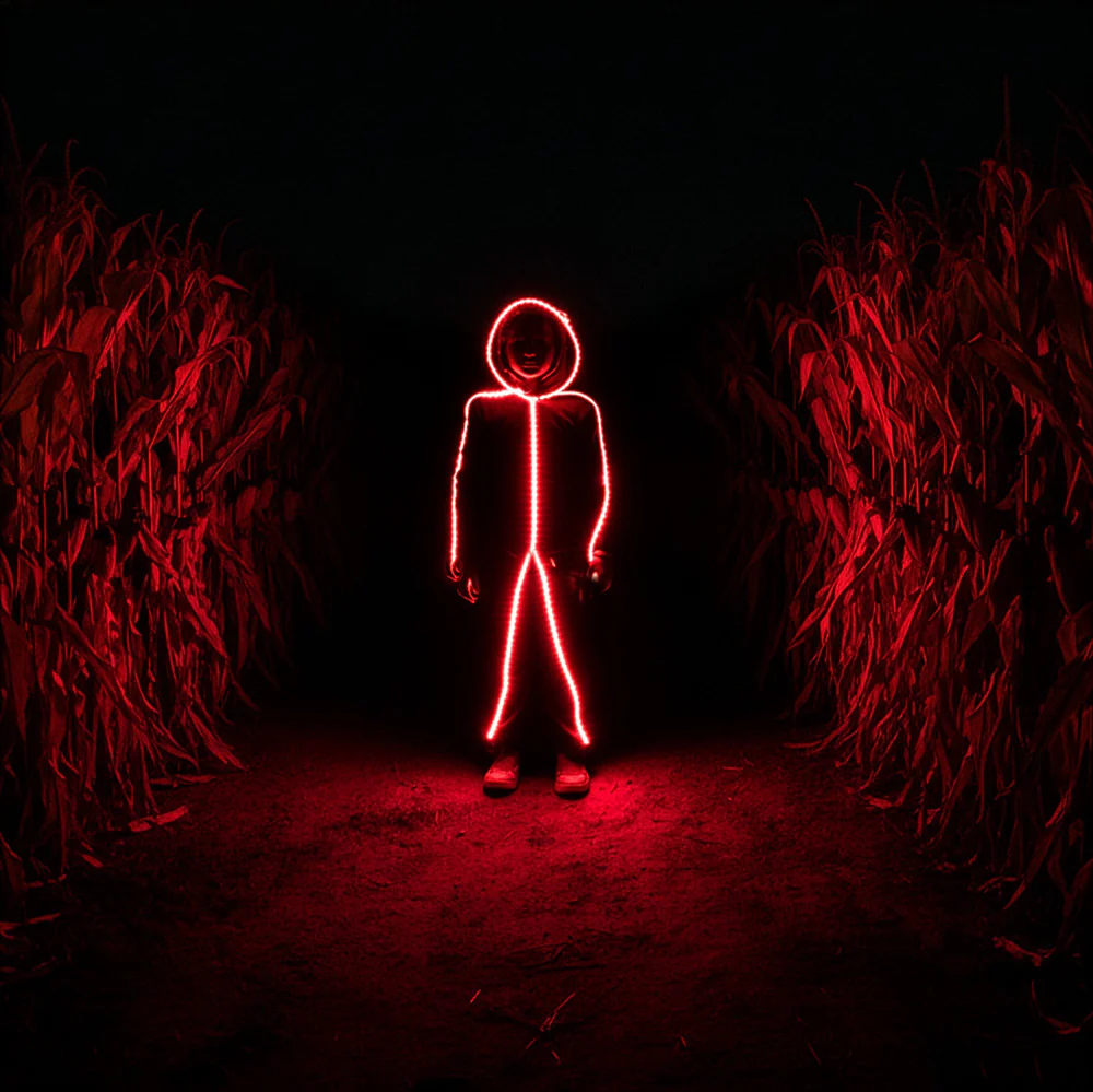 Kids LED stickman costume - Glowy Zoey